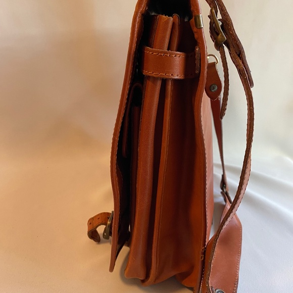 I MEDICI Firenzi Italian leather briefcase messenger bag - Picture 7 of 16